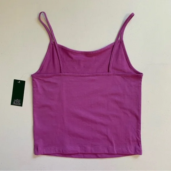 Wild Fable Size Medium Vibrant Purple Cropped Tank Top NWT - Picture 5 of 13